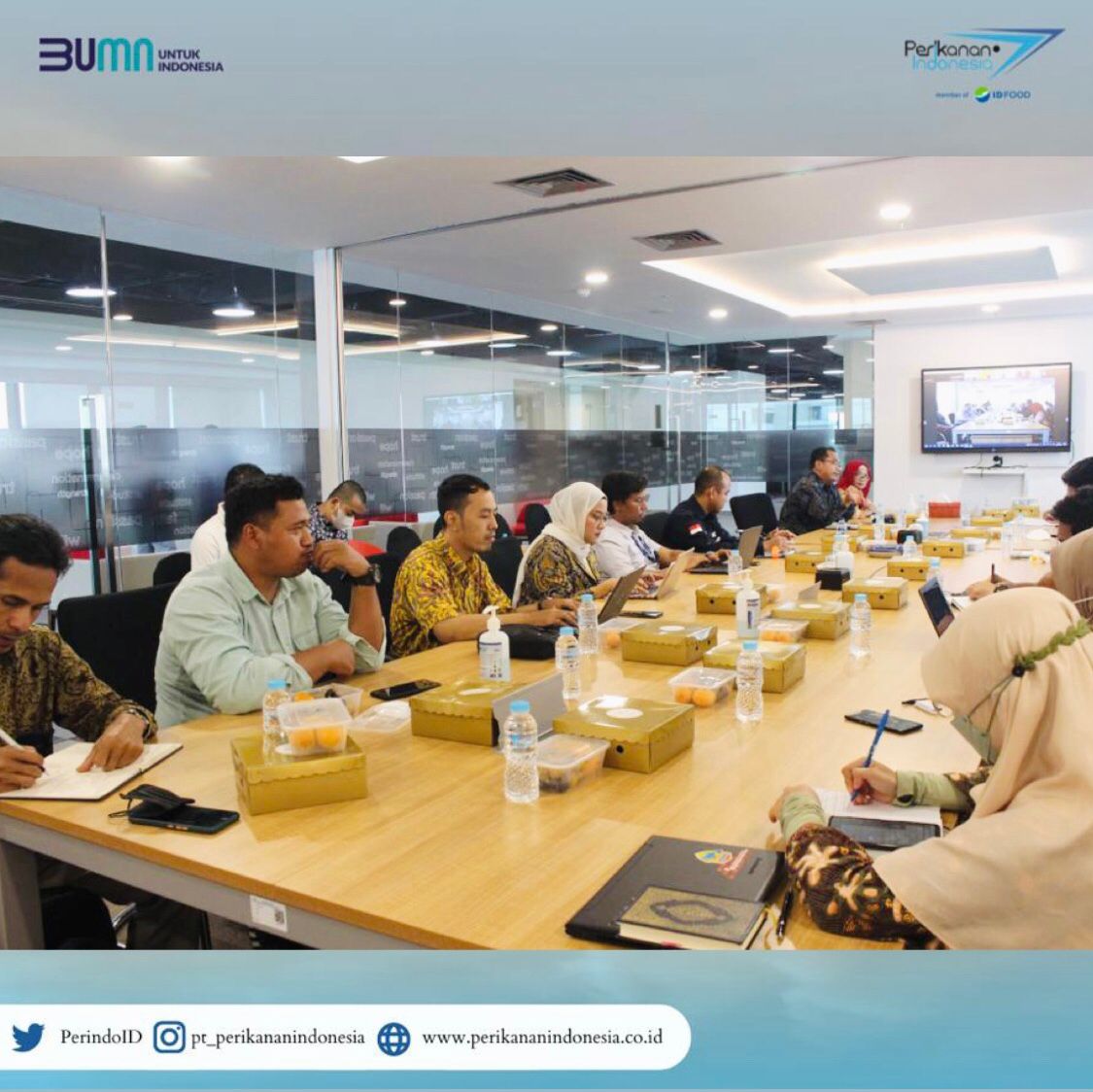 PT Perikanan Indonesia Bersama dengan 10 BUMN menggagas konsorsium rantai dingin atau Supply Cold Chain Management System