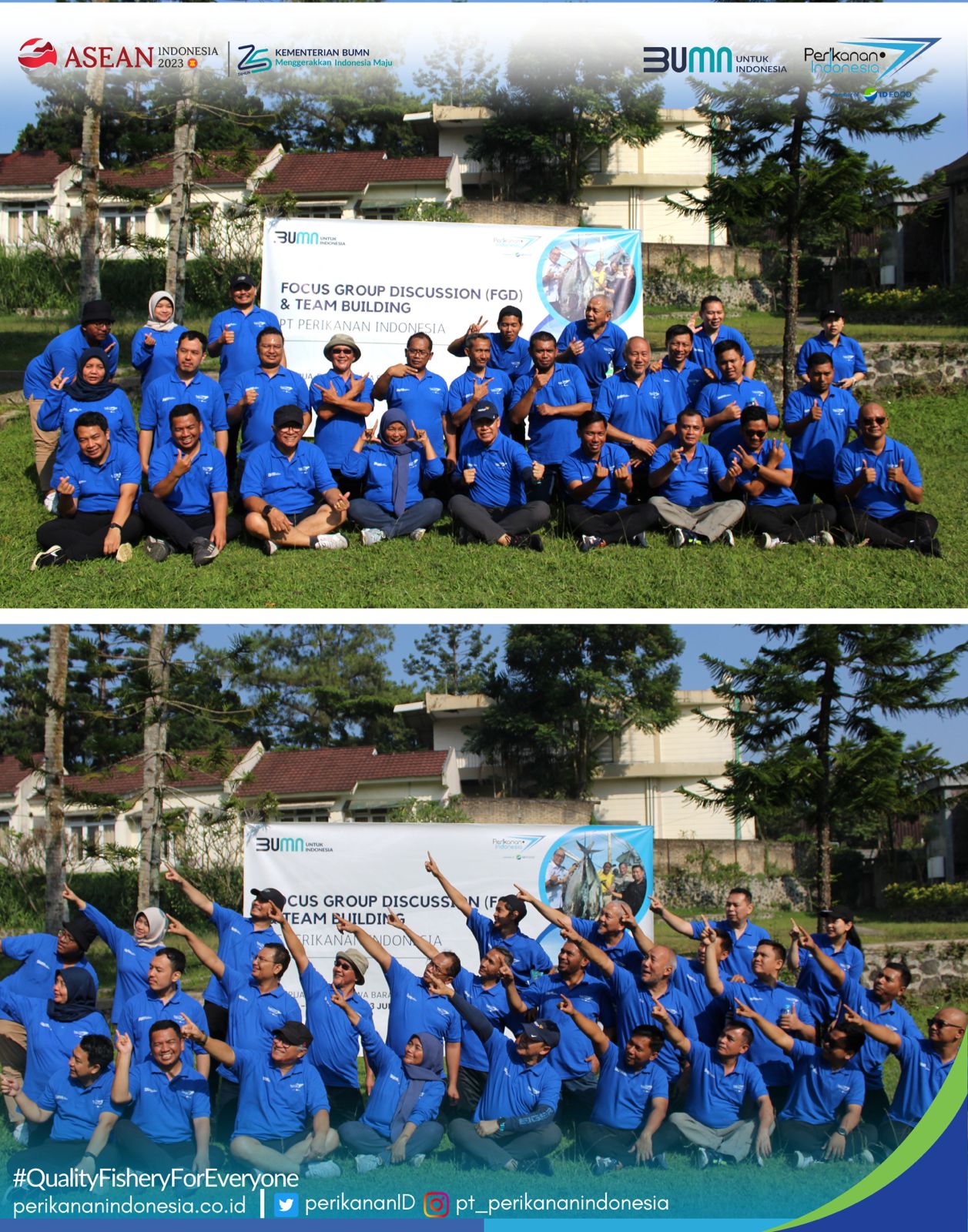PT Perikanan Indonesia mengadakan Focus Group Discussion & Team Building untuk jajaran pejabat struktural BOD-1