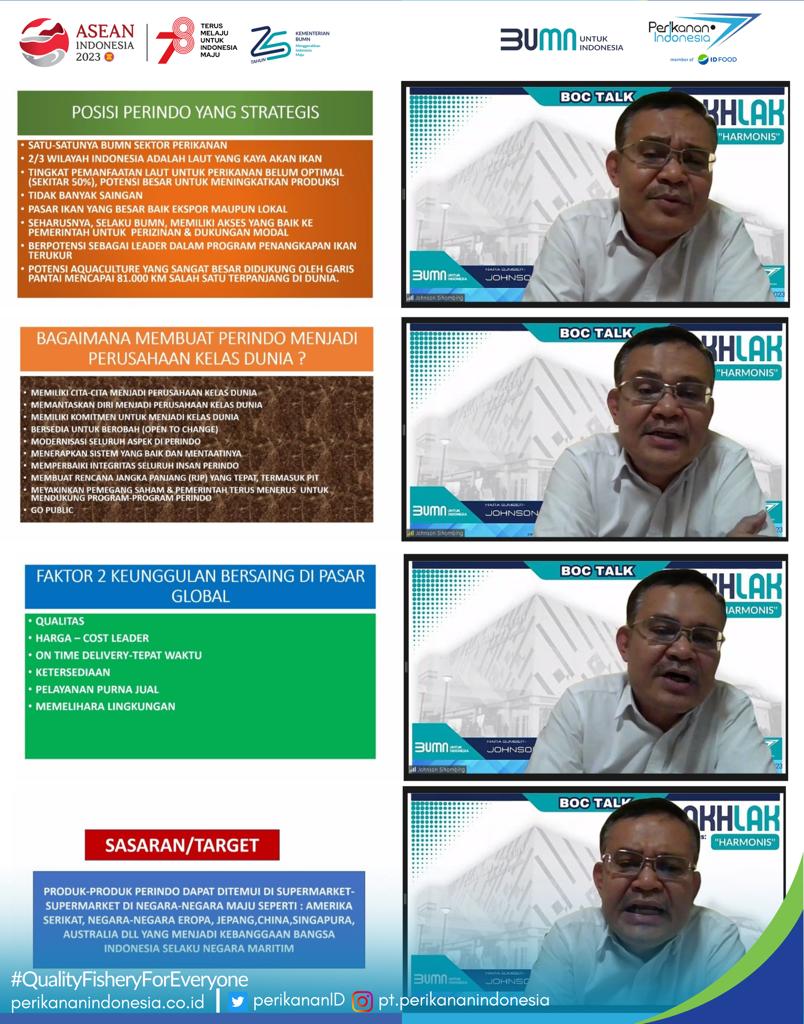 Board of Commisioners Talk (BOC Talk) yang menghadirkan Komisaris Independen Johnson Sihombing