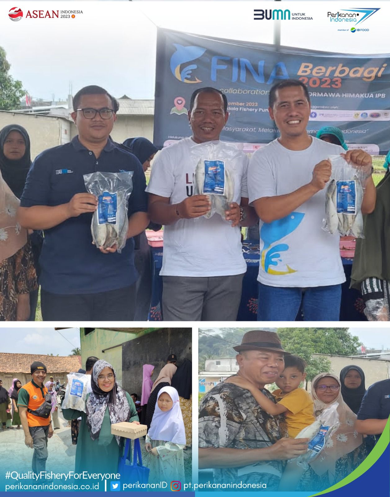 PT Perikanan Indonesia berbagi ikan kembung pada program Festival Ikan Nusantara 2023 (FINA)