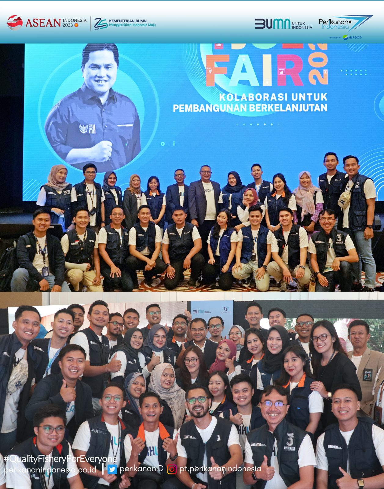 Millenial PT Perikanan Indonesia berpartisipasi menghadiri TJSL Fair 2023