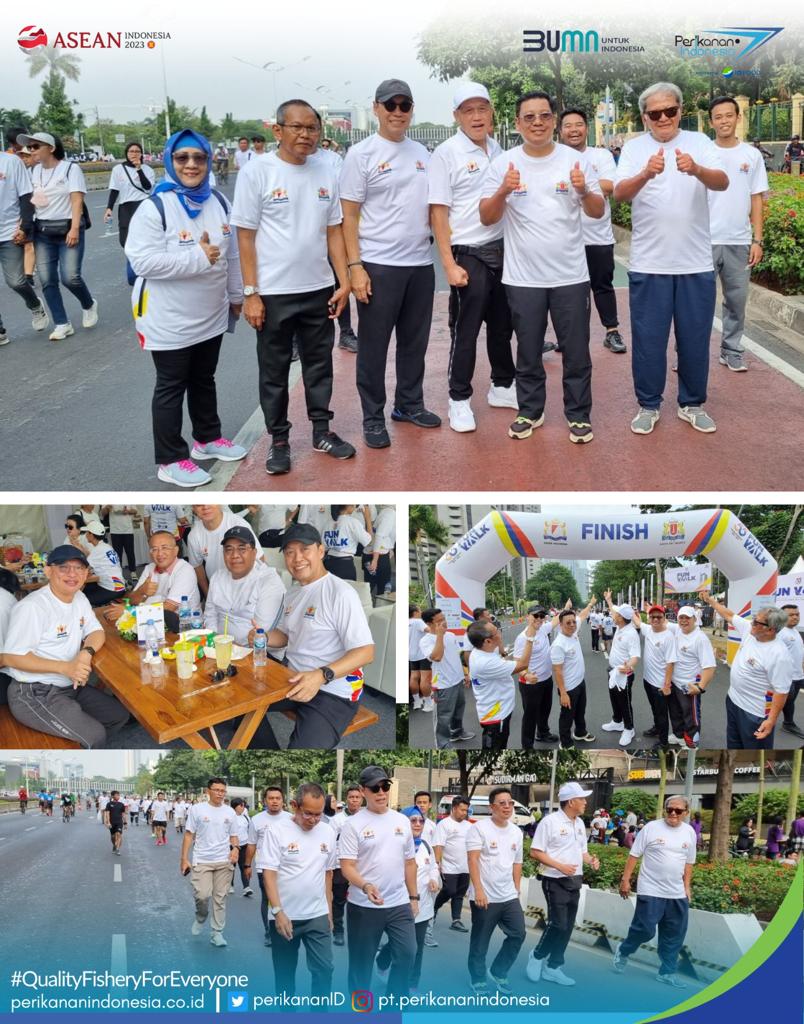 PT Perikanan Indonesia turut serta dalam Fun Walk yang digelar Kamar Dagang dan Industri (Kadin) Indonesia