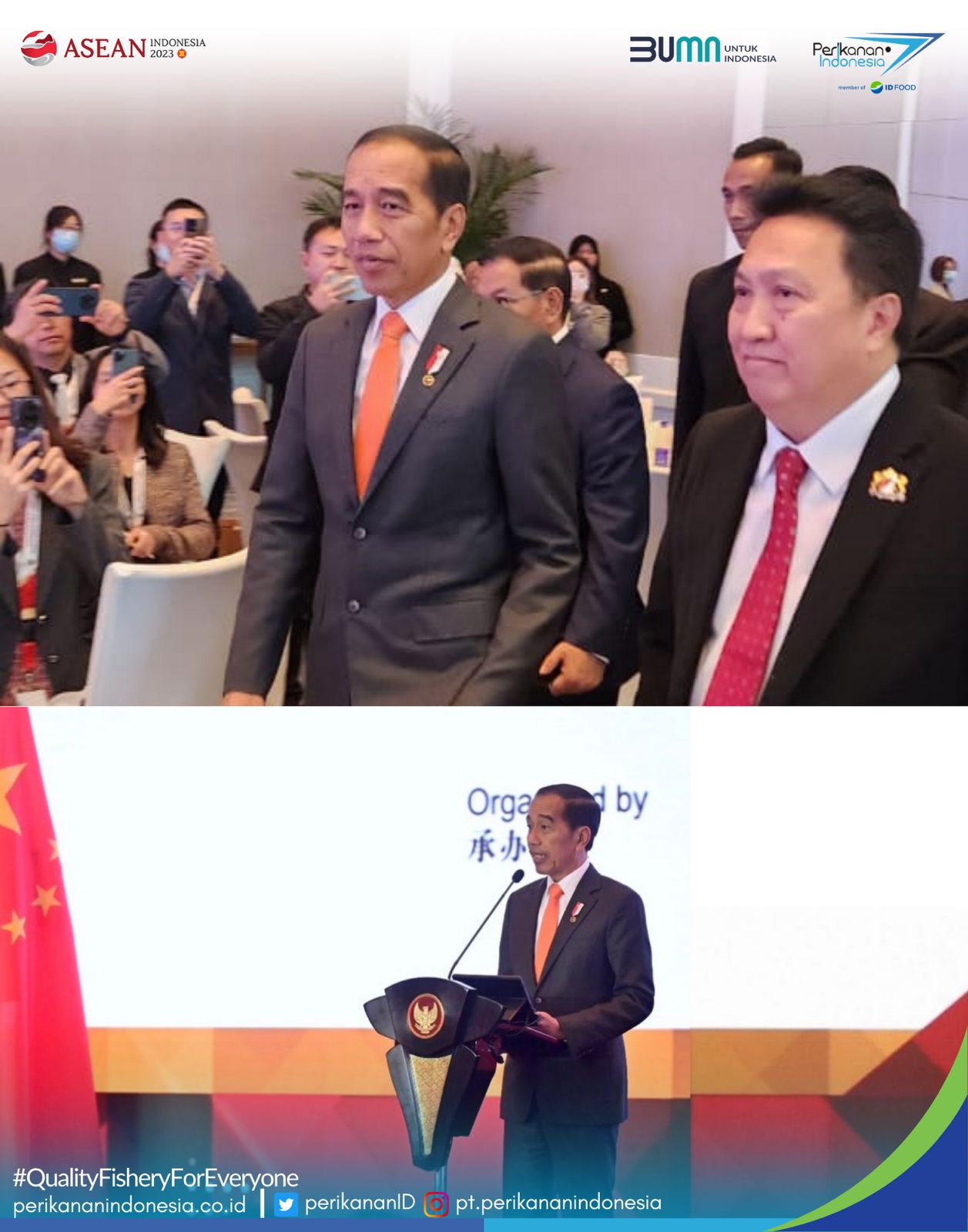 PT Perikanan Indonesia, member of ID FOOD kian memperkuat sektor perikanan dalam dacara Indonesia-China Business Forum
