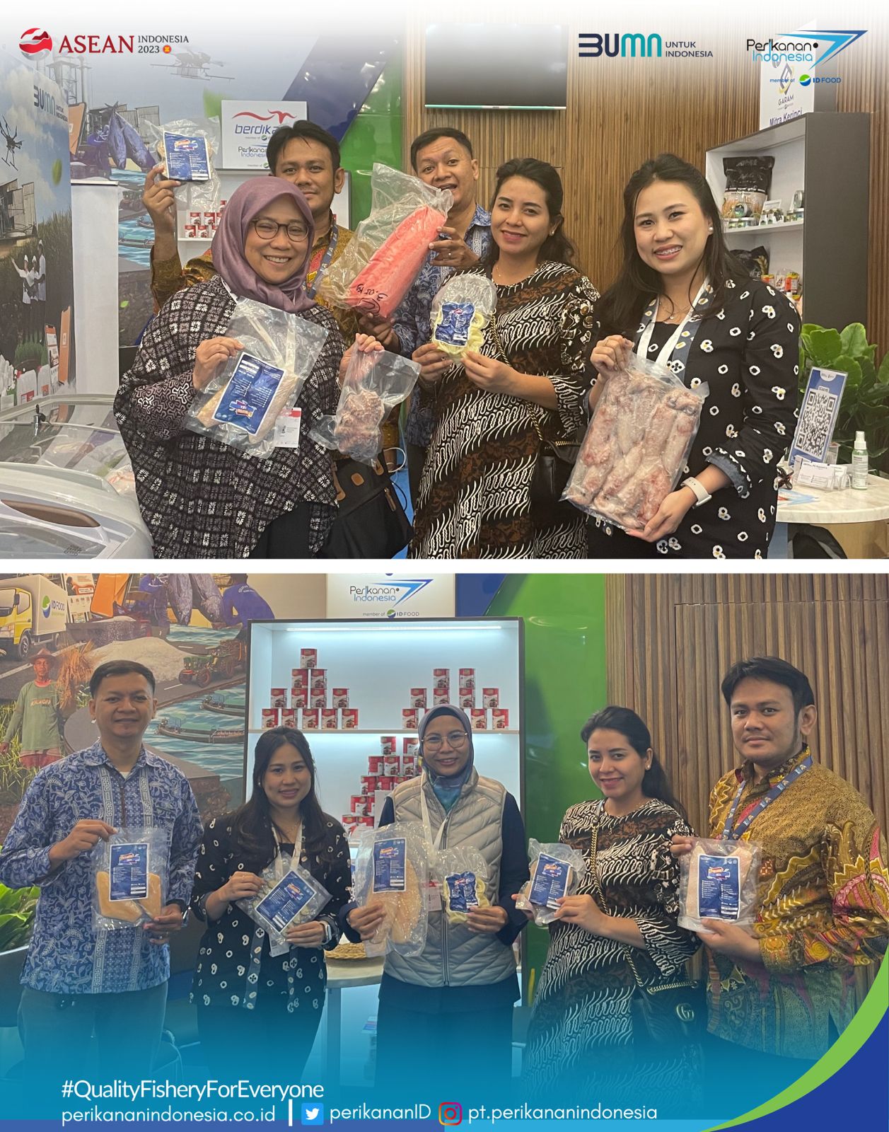 PT Perikanan Indonesia - Member of ID Food turut berpartisipasi dalam ajang Trade Expo Indonesia 2023