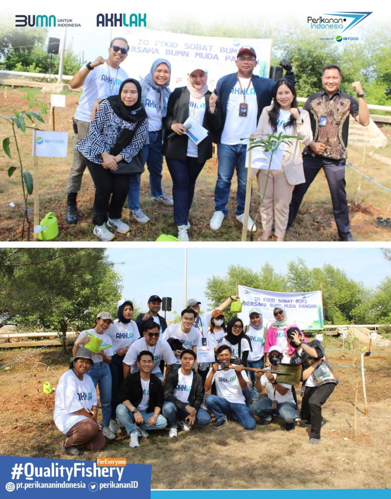 PT Perikanan Indonesia berkolaborasi dengan ID FOOD Group melakukan kegiatan aksi tanam pohon bertajuk “ID FOOD Sobat Bumi”