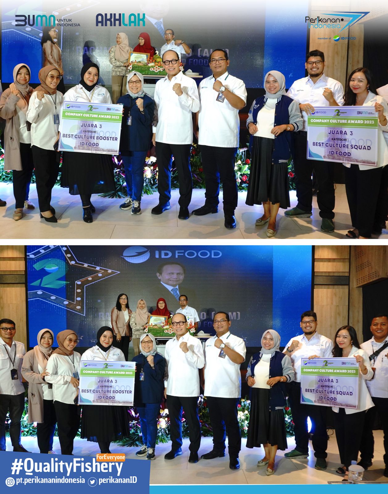 PT Perikanan Indonesia dianugerahi 2 penghargaan dalam gelaran tahunan Company Culture AWARD 2023