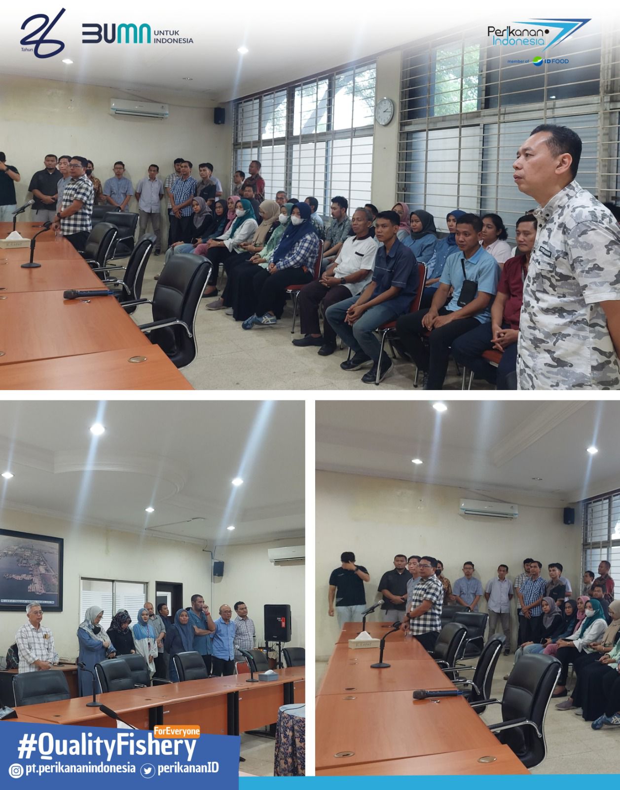 PT Perikanan Indonesia menggelar acara santunan tali asih kepada perwakilan karyawan perusahaan