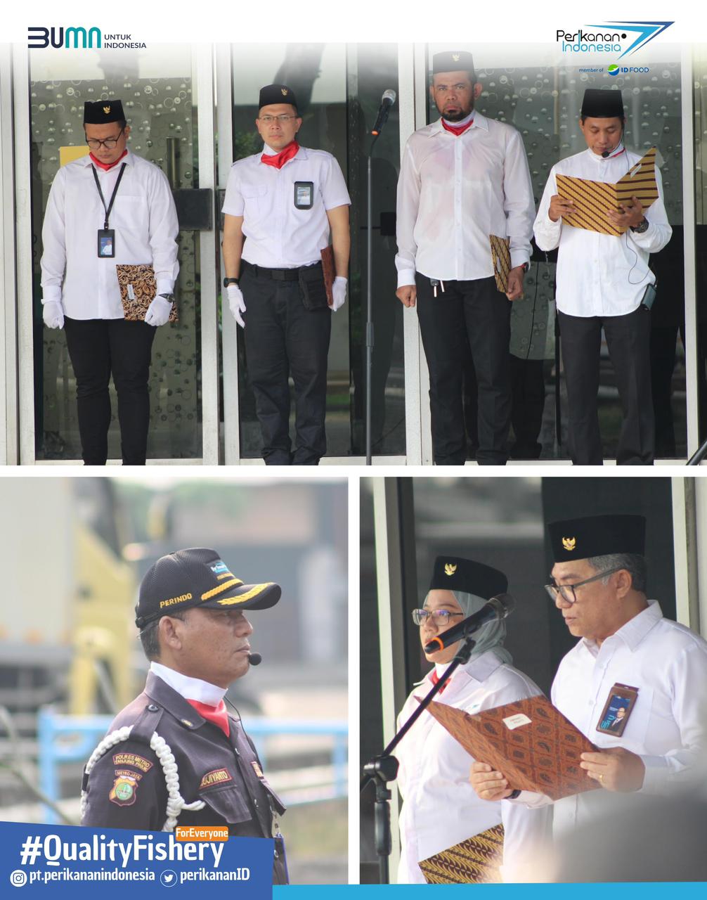 PT Perikanan Indonesia melaksanakan upacara bendera memperingati Hari Kelahiran Pancasila