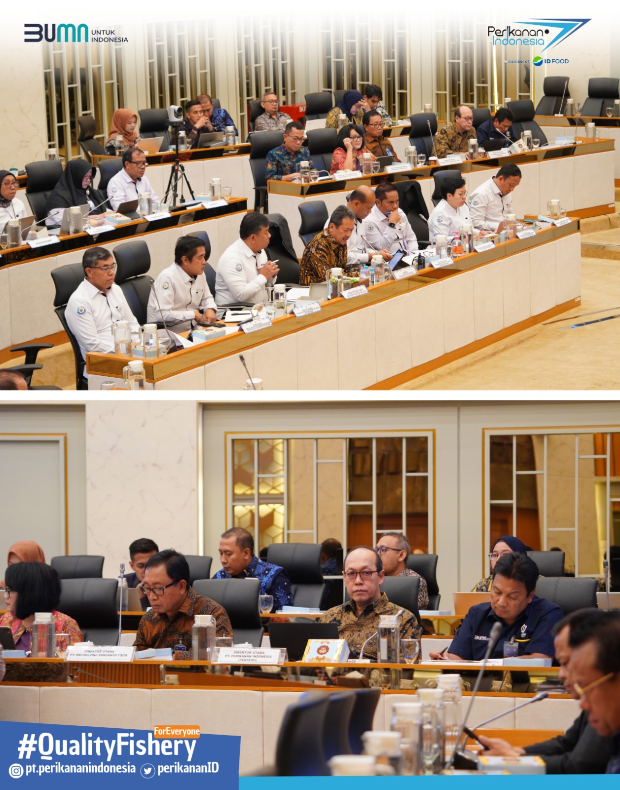 PT Perikanan Indonesia menghadiri Rapat Kerja bersama Komisi IV DPR RI dengan Menteri Kelautan dan Perikanan