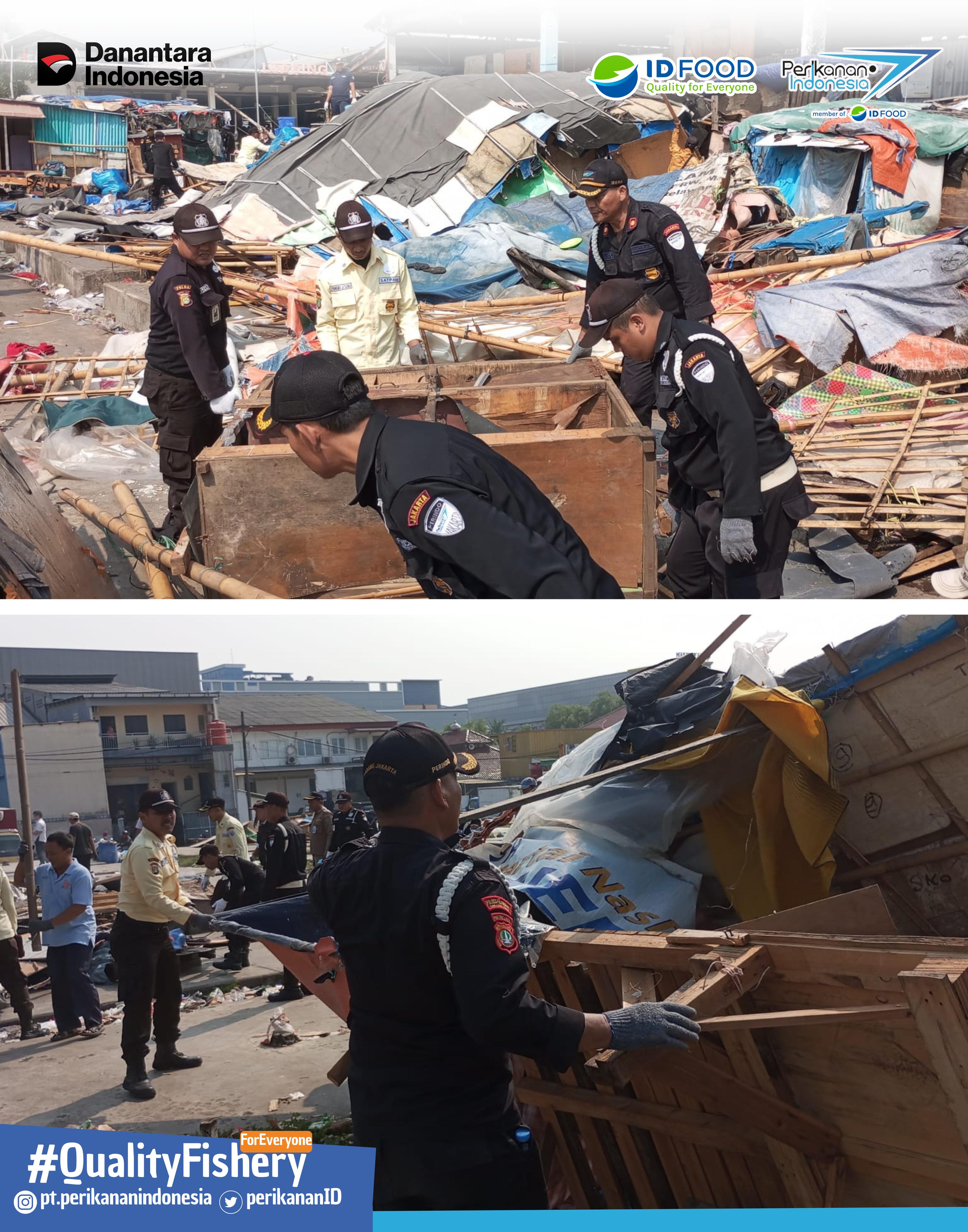PT Perikanan Indonesia Berhasil Menertibkan Lapak Liar di kawasan eks Pasar Ikan Muara Baru