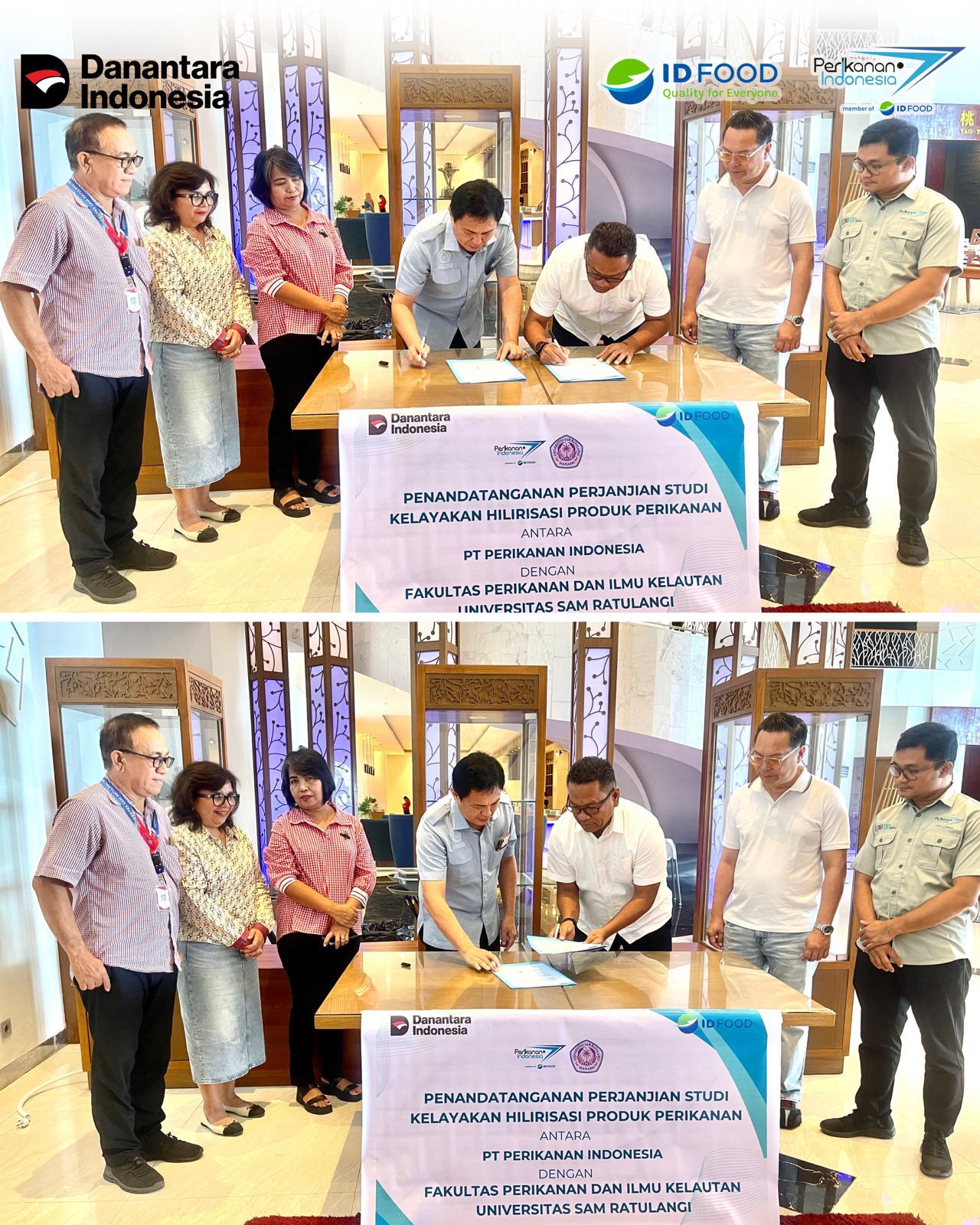 PT Perikanan Indonesia menjalin penjajakan akademis dengan Universitas Sam Ratulangi Manado, khususnya pada Fakultas Perikanan dan Ilmu Kelautan
