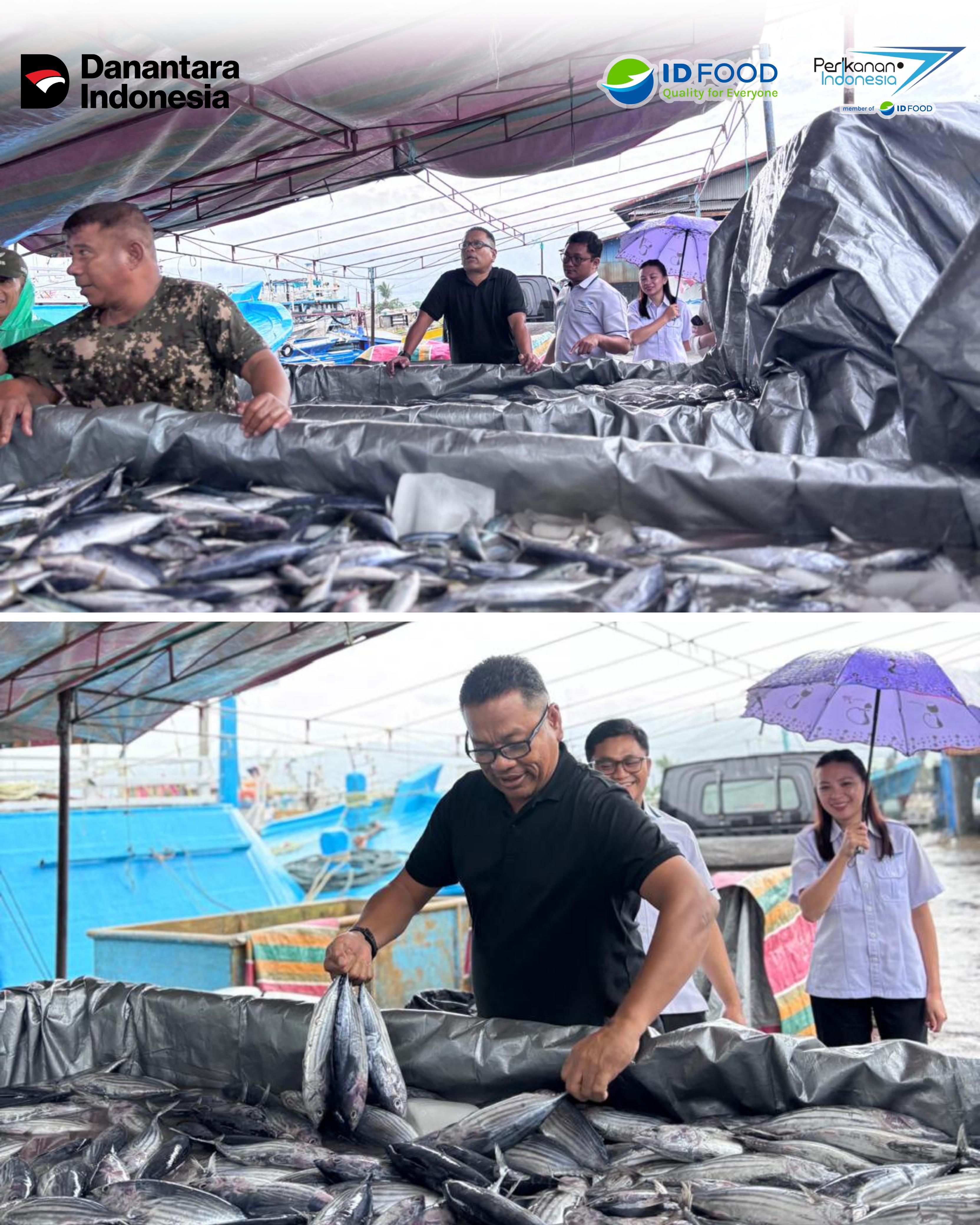 Direksi PT Perikanan Indonesia meninjau fasilitas sarana prasarana serta kegiatan usaha Cabang Bitung, Sulawesi Utara.