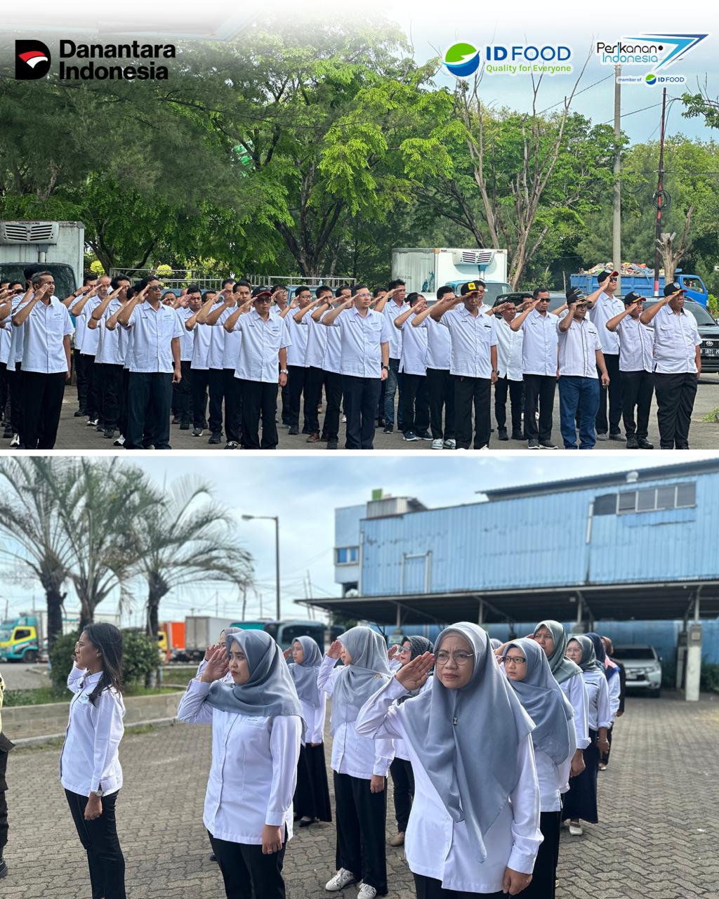 PT Perikanan Indonesia menggelar upacara bendera dalam rangka memperingati Hari Pahlawan 